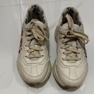 Gucci Women's Sneakers - Cream and Multicolor
